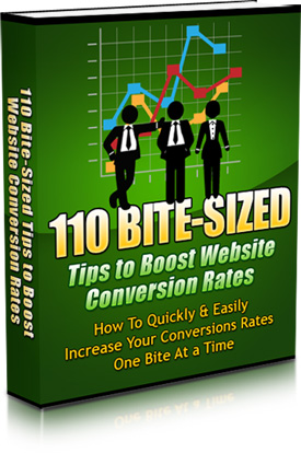Product picture 110 Bite-Sized Tips To Boost Website Conversion Rates