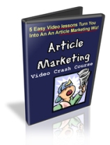 Product picture Article Marketing Crash Course