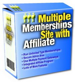 Product picture Multiple Memberships Site With Affiliate