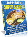 Product picture Article Writing Super Secrets